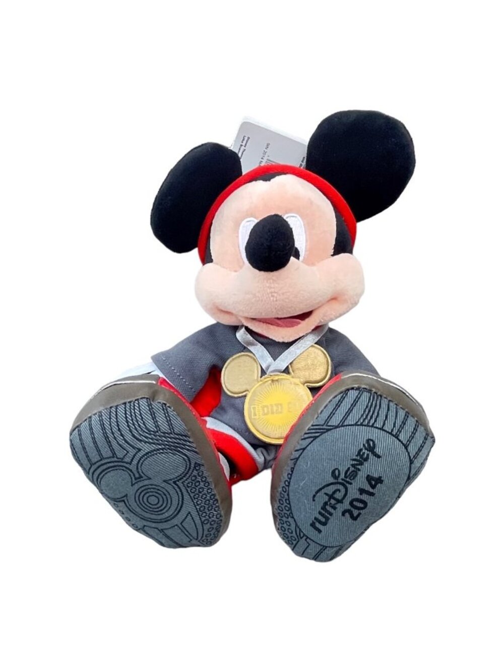 Disney Parks Run Disney 2014 Mickey Mouse I Did It Marathon Runner Plush